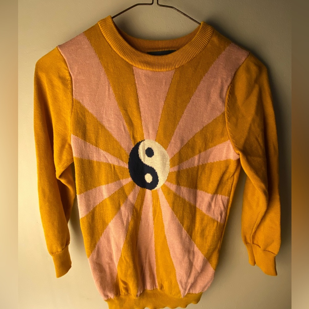 Modcloth yin yang sweater XS